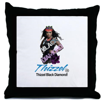 Thizzel Diamond Throw Pillow