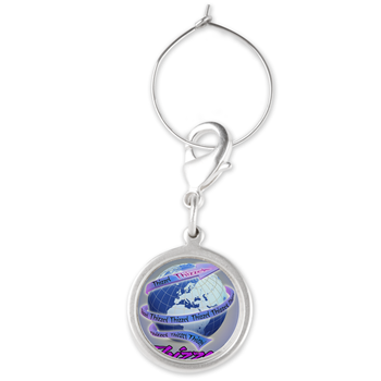 Thizzel Globe Wine Charms