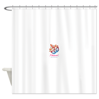 Artistic Leaves Logo Shower Curtain