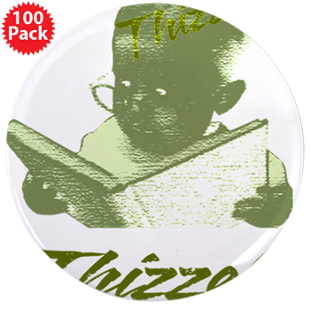 Thizzel Study Logo 3.5" Button (100 pack)