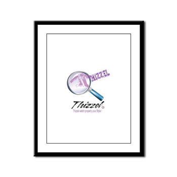 Magnifier Logo Framed Panel Print