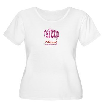 Text Effect Logo Plus Size T-Shirt