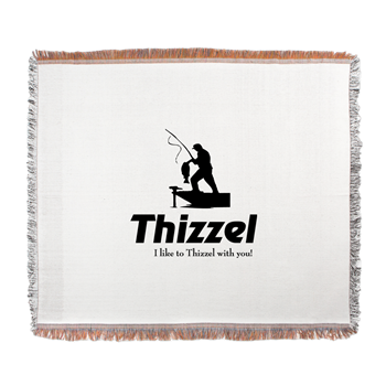 Thizzel Fishing Woven Blanket