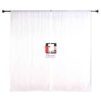 Thizzel Creativity Logo Curtains