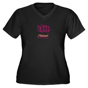 Text Effect Logo Plus Size T-Shirt