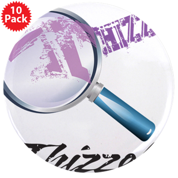 Magnifier Logo 3.5" Button (10 pack)