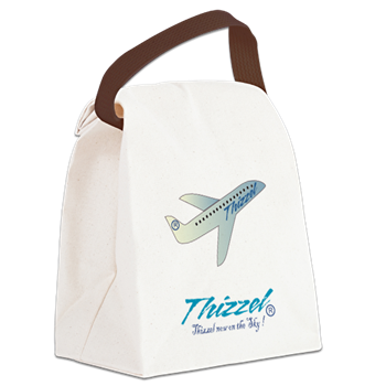 Travel Vector Logo Canvas Lunch Bag