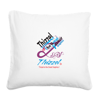 Vector Graphics Logo 01 Square Canvas Pillow