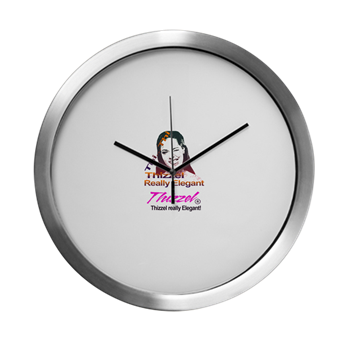 Thizzel Elegant Logo Modern Wall Clock