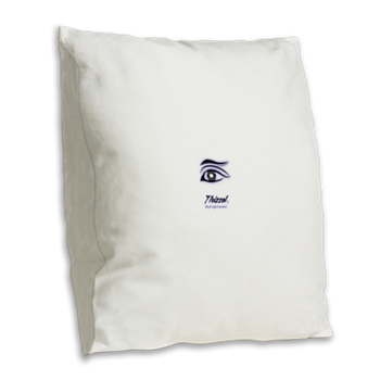 Thizzel Sight Logo Burlap Throw Pillow