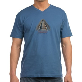 Railway Logo Men's V-Neck T-Shirt