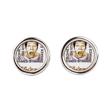 Thizzel makes me Funny Round Cufflinks