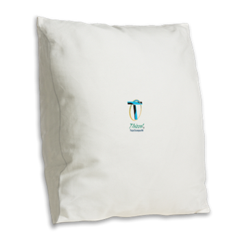 Thizzel Encompass Logo Burlap Throw Pillow