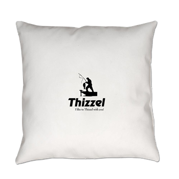 Thizzel Fishing Everyday Pillow