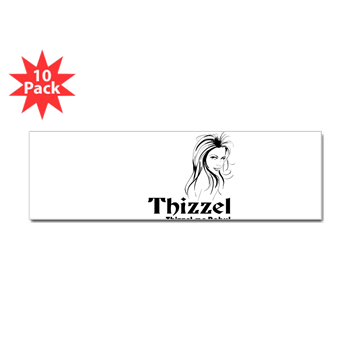 Thizzel Lady Bumper Bumper Sticker