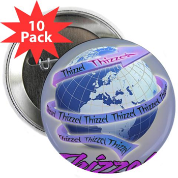 Thizzel Globe 2.25" Button (10 pack)