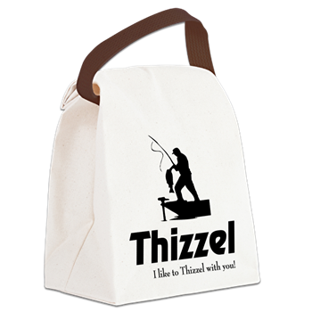 Thizzel Fishing Canvas Lunch Bag