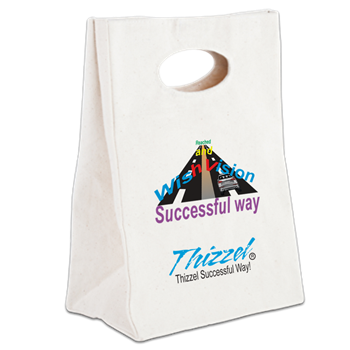 Thizzel Successful Logo Canvas Lunch Tote