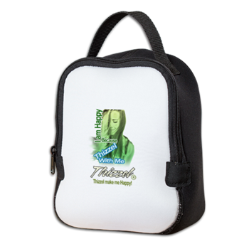 Thizzel make me Happy Neoprene Lunch Bag