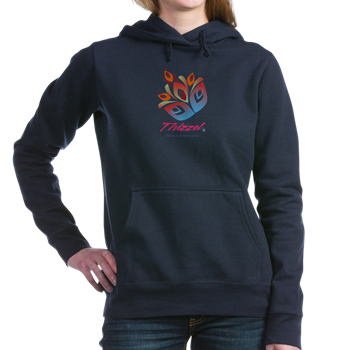 Artistic Leaves Logo Hooded Sweatshirt