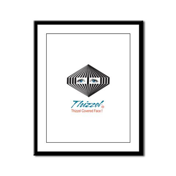 Thizzel Face Logo Framed Panel Print