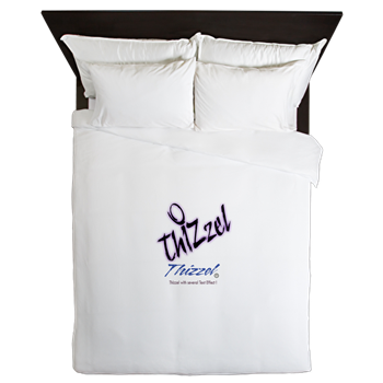 Text Effect Logo Queen Duvet