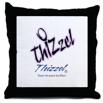 Text Effect Logo Throw Pillow