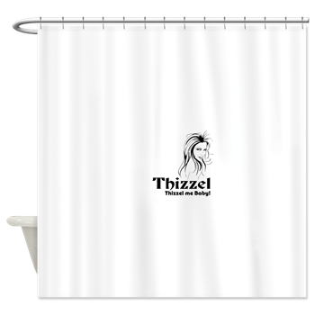 Thizzel Lady Shower Curtain