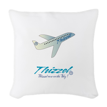 Travel Vector Logo Woven Throw Pillow