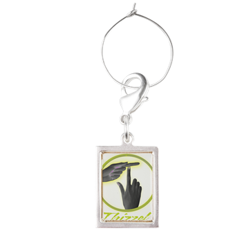 Finger T Logo Wine Charms