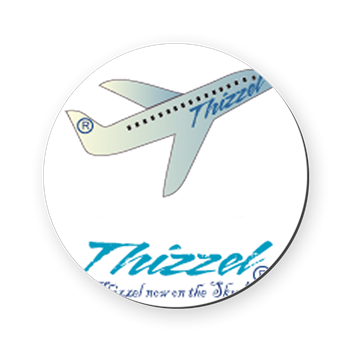 Travel Vector Logo Cork Coaster