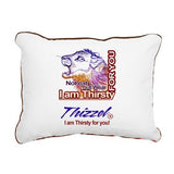 Am Thirsty Logo Rectangular Canvas Pillow