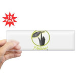 Finger T Logo Bumper Bumper Sticker