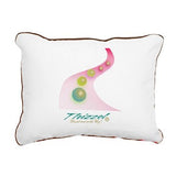 Progressing Vector Logo Rectangular Canvas Pillow