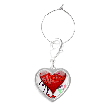 Valentine Logo Wine Charms