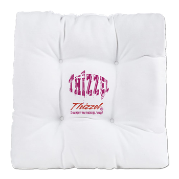 Text Effect Logo Tufted Chair Cushion