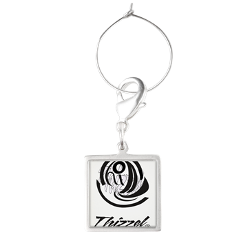 Thizzel Sketch Logo Wine Charms