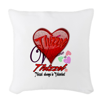 Valentine Logo Woven Throw Pillow