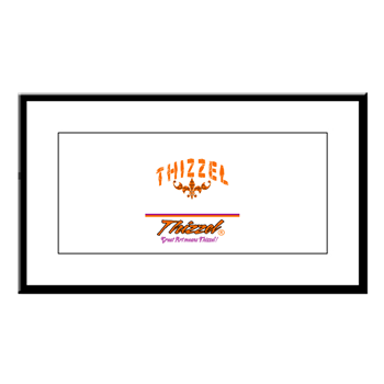 Text Graph Logo Small Framed Print