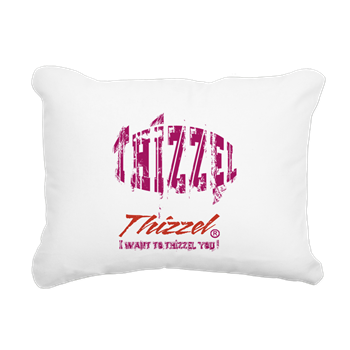 Text Effect Logo Rectangular Canvas Pillow