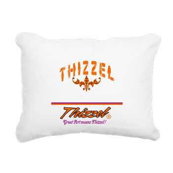 Text Graph Logo Rectangular Canvas Pillow