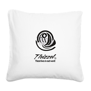 Thizzel Sketch Logo Square Canvas Pillow