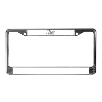 Thizzel Surfing License Plate Frame