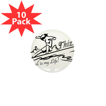 Thizzel Surfing Mini Button (10 pack)