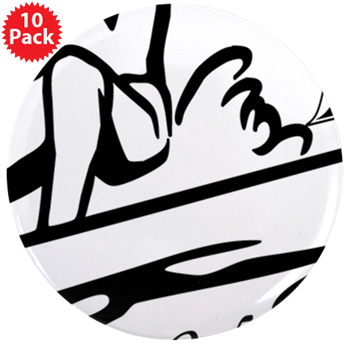 Thizzel Surfing 3.5" Button (10 pack)