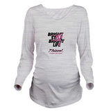 Thizzel Life Style Long Sleeve Maternity T-Shirt