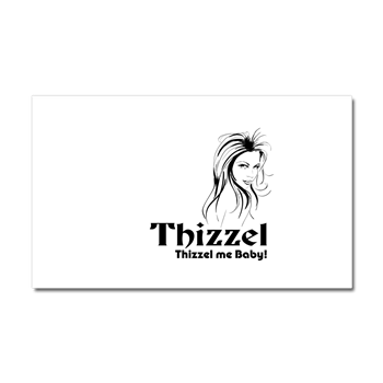 Thizzel Lady Car Magnet 20 x 12
