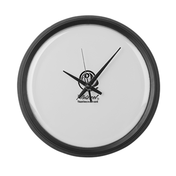 Thizzel Sketch Logo Large Wall Clock