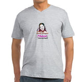 Thizzel Elegant Logo Men's V-Neck T-Shirt