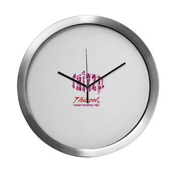 Text Effect Logo Modern Wall Clock